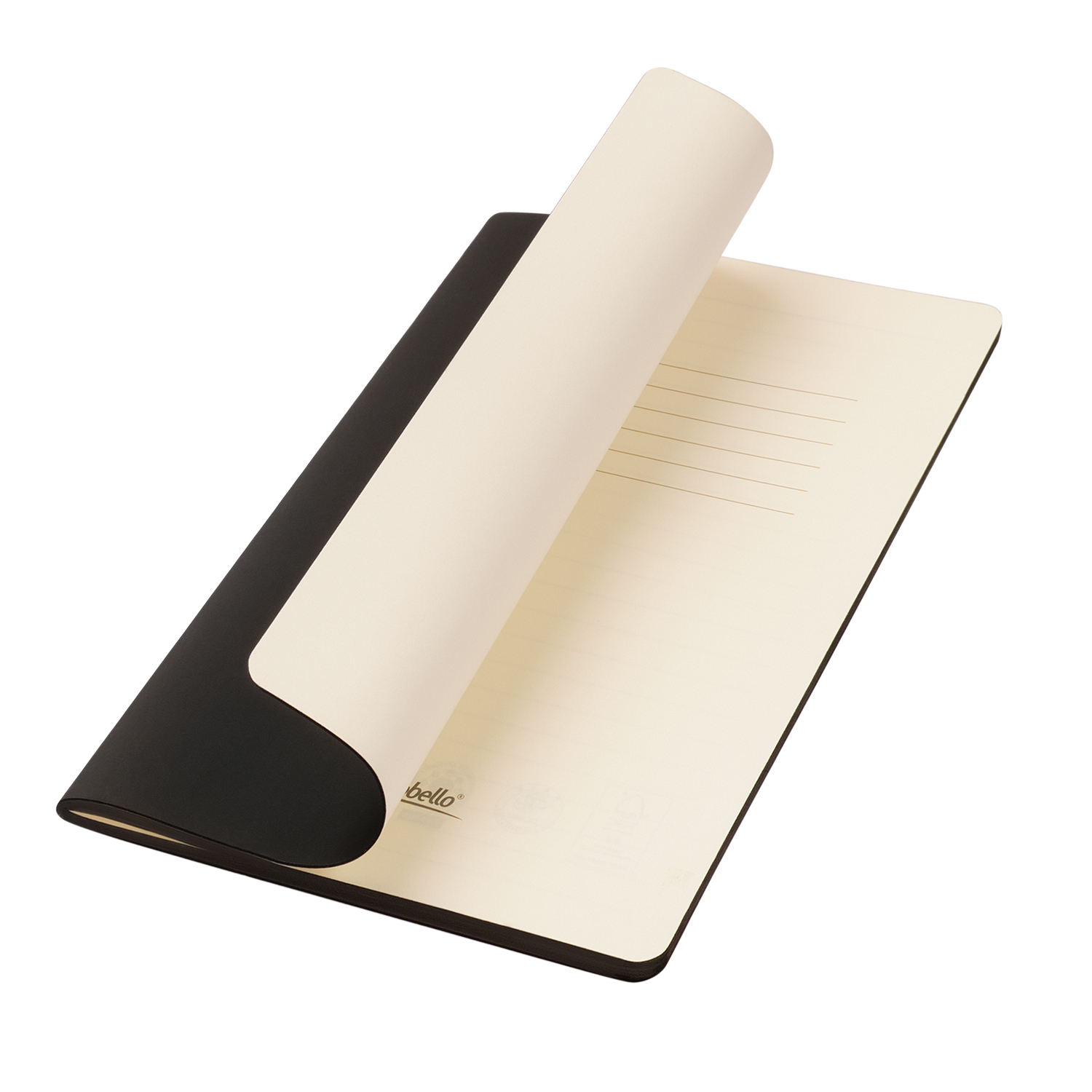 Блокнот Portobello Notebook Trend, Alpha slim, черный